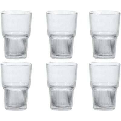 Arcoroc Longdrinkb. Starline 35cl, 6er-Pack, Verres, Transparent - Publicité Arcoroc Longdrinkb. Starline 35cl, 6er-Pack, Verres, Transparent - Publicité