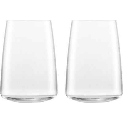Zwiesel Glas Simplify - Lot de 2 verres polyvalents transparents - Publicité Zwiesel Glas Simplify - Lot de 2 verres polyvalents transparents - Publicité