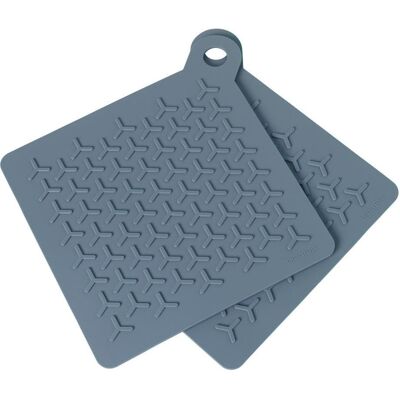 Blomus - Flint Stone Flip - Gris - Silicone - Trivets - Publicité Blomus - Flint Stone Flip - Gris - Silicone - Trivets - Publicité
