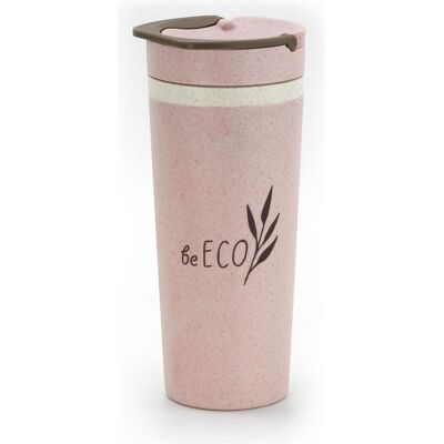 G21 Gobelet écologique BeEco 6352075, 450 ml, Tasse, Rose - Publicité G21 Gobelet écologique BeEco 6352075, 450 ml, Tasse, Rose - Publicité