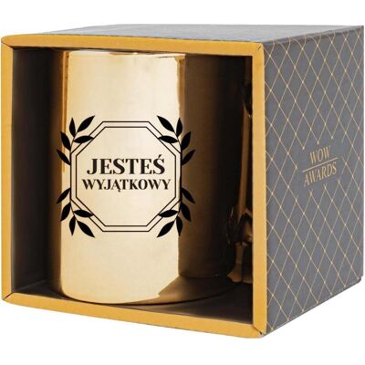 Be happy gifts Geschenktasse - Du bist etwas Besonderes, Tasse, Or, Noir - Publicité Be happy gifts Geschenktasse - Du bist etwas Besonderes, Tasse, Or, Noir - Publicité
