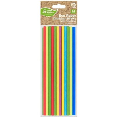 GoDan Rainbow MIX Papierstrohhalme 197x6mm 24 Stk, Pailles, Multicolore - Publicité GoDan Rainbow MIX Papierstrohhalme 197x6mm 24 Stk, Pailles, Multicolore - Publicité