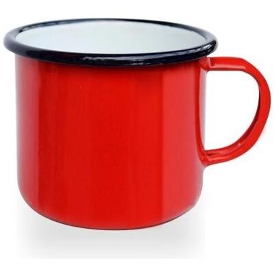 RodyTime Mug en émail rouge Ø 8 cm, Tasse, Rouge - Publicité RodyTime Mug en émail rouge Ø 8 cm, Tasse, Rouge - Publicité