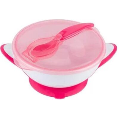 BabyOno BabyOno Be Active Bol avec Cuillère Rose - Set de vaisselle pour enfants - Publicité BabyOno BabyOno Be Active Bol avec Cuillère Rose - Set de vaisselle pour enfants - Publicité