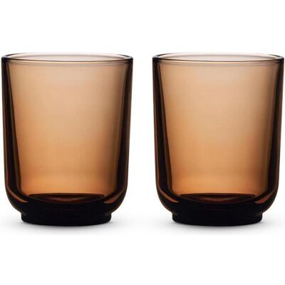 Fellow Set mit zwei Pirch Latte-Gläsern, 320 ml, Bernstein, Verres, Transparent, Marron - Publicité Fellow Set mit zwei Pirch Latte-Gläsern, 320 ml, Bernstein, Verres, Transparent, Marron - Publicité