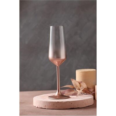 Hermia Vino Long Champagne Glass Set 2 Pieces, Verres à vin, Rose - Publicité Hermia Vino Long Champagne Glass Set 2 Pieces, Verres à vin, Rose - Publicité