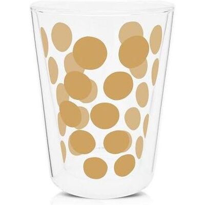 Zak! Dot Dot 2 verres à thé or, Tasse, Orange, Transparent - Publicité Zak! Dot Dot 2 verres à thé or, Tasse, Orange, Transparent - Publicité