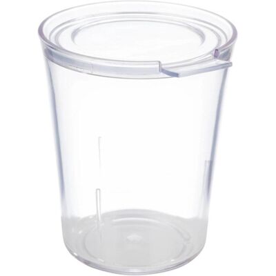 APS Modèle 10506 - Ensemble de Gobelets Transparents - 8 Verres et Couvercles - Publicité APS Modèle 10506 - Ensemble de Gobelets Transparents - 8 Verres et Couvercles - Publicité