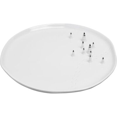 Räder Porzellangeschichten Assiette Sapins, Argent, blanc, 1, Assiettes, Argent - Publicité Räder Porzellangeschichten Assiette Sapins, Argent, blanc, 1, Assiettes, Argent - Publicité