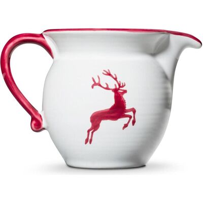 Gmundner Keramik Bordeauxr. Hirsch, Verseur à lait Cup 0,5 litre, Pot à lait - Publicité Gmundner Keramik Bordeauxr. Hirsch, Verseur à lait Cup 0,5 litre, Pot à lait - Publicité