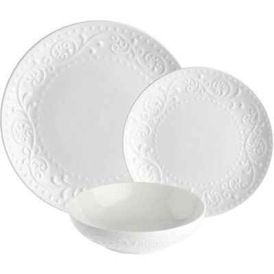 La Porcellana Bianca, Set de vaisselle, SOGNANTE Esszimmergarnitur (18 Teile) (18 pcs) - Publicité La Porcellana Bianca, Set de vaisselle, SOGNANTE Esszimmergarnitur (18 Teile) (18 pcs) - Publicité