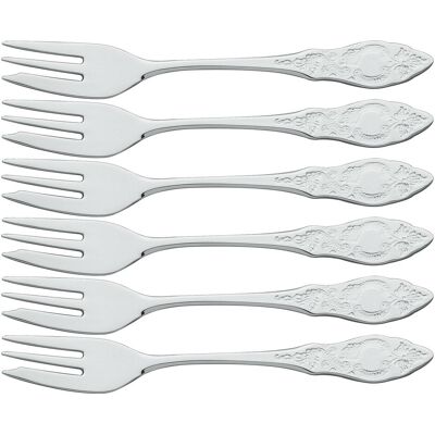 Zwilling Couverts OSTFRIESEN 6 fourchettes à gâteau Acier inoxydable poli, Couverts, Argent - Publicité Zwilling Couverts OSTFRIESEN 6 fourchettes à gâteau Acier inoxydable poli, Couverts, Argent - Publicité