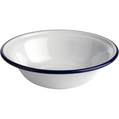 APS Bol "ENAMELWARE" (céramique), Saladier + bol, Blanc - Publicité APS Bol "ENAMELWARE" (céramique), Saladier + bol, Blanc - Publicité