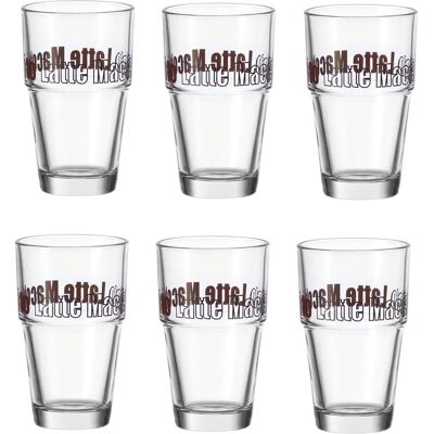 Leonardo Verre à latte macchiato Solo, satin 4.1 dl, 6 pièces, Verres, Transparent - Publicité Leonardo Verre à latte macchiato Solo, satin 4.1 dl, 6 pièces, Verres, Transparent - Publicité