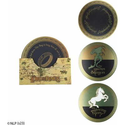 Cinereplicas, Dessous de plat + sous-verre, Lord of the Rings: Coaster (Set of 4) (4x, Dessous de verre) - Publicité Cinereplicas, Dessous de plat + sous-verre, Lord of the Rings: Coaster (Set of 4) (4x, Dessous de verre) - Publicité