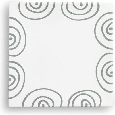 Gmundner Keramik Gris flammé,Assiette à dessert Trend (20x20cm), Assiettes, Gris - Publicité Gmundner Keramik Gris flammé,Assiette à dessert Trend (20x20cm), Assiettes, Gris - Publicité