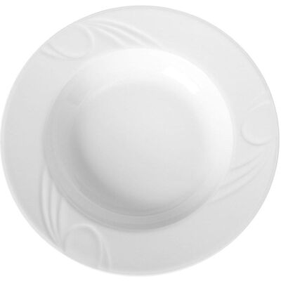 Hendi - Assiette creuse Porcelaine blanche Décorée Ø300 mm Lot de 6 - assiette creuse - Publicité Hendi - Assiette creuse Porcelaine blanche Décorée Ø300 mm Lot de 6 - assiette creuse - Publicité
