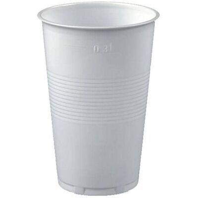 Papstar, Vaisselle de pique-nique, Gobelet blanc 0.3 litre (100x) - Publicité Papstar, Vaisselle de pique-nique, Gobelet blanc 0.3 litre (100x) - Publicité