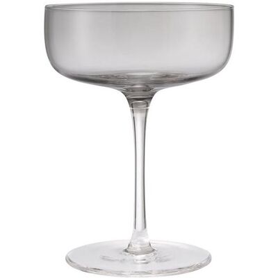 Blomus FUUMI Champagnergläser mit Untertasse, Rauchglas, 4 Stück., Verres à vin, Gris - Publicité Blomus FUUMI Champagnergläser mit Untertasse, Rauchglas, 4 Stück., Verres à vin, Gris - Publicité