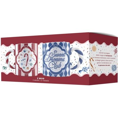 Bialetti - Lot de 2 tasses Candyland, Tasse, Bleu, Rouge - Publicité Bialetti - Lot de 2 tasses Candyland, Tasse, Bleu, Rouge - Publicité