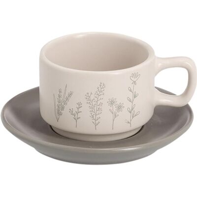 Zeller Present Set de tasses à espresso Flowers 8 pièces blanc/gris/jaune, Tasse, Blanc, Jaune, Gris - Publicité Zeller Present Set de tasses à espresso Flowers 8 pièces blanc/gris/jaune, Tasse, Blanc, Jaune, Gris - Publicité