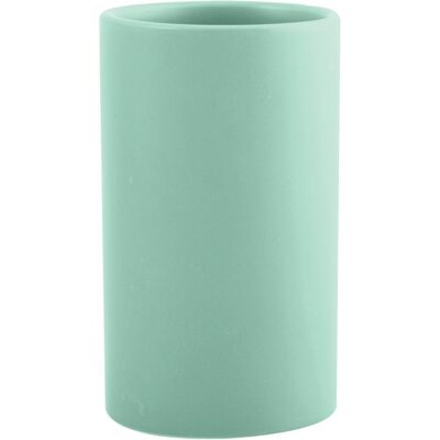Vase en céramique vert glacé mate Spirella Tube-Matt - Publicité Vase en céramique vert glacé mate Spirella Tube-Matt - Publicité