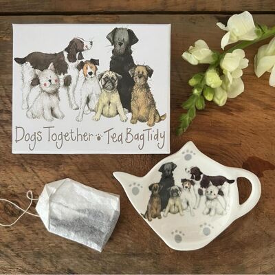 Alex Clark Art Teebeutelteller TB01 6 Hunde Untertasse, Tasse - Publicité Alex Clark Art Teebeutelteller TB01 6 Hunde Untertasse, Tasse - Publicité
