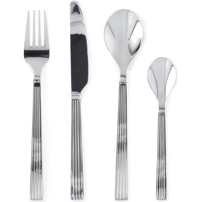 Rosendahl - GC Nouveau Cutlery Set - Steel - 16 parts, Couverts, Argent - Publicité Rosendahl - GC Nouveau Cutlery Set - Steel - 16 parts, Couverts, Argent - Publicité