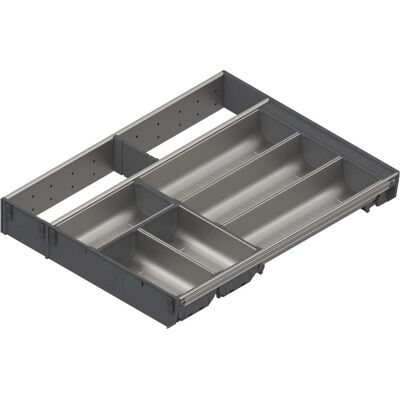 Blum Orga-Line Range-couverts Compartimentage Set ZSI.XXXKI4, NL 500mm, gris, Range-couverts, Gris - Publicité Blum Orga-Line Range-couverts Compartimentage Set ZSI.XXXKI4, NL 500mm, gris, Range-couverts, Gris - Publicité