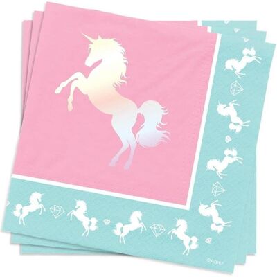Arpex, Serviettes de table, Servietten - Einhorn 33x33cm 20 Stk (20 pcs, 33 x 33 cm) - Publicité Arpex, Serviettes de table, Servietten - Einhorn 33x33cm 20 Stk (20 pcs, 33 x 33 cm) - Publicité
