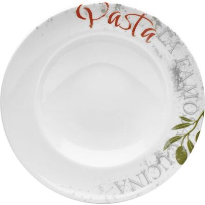 Bormioli Rocco Assiette à pâtes Famosa, Assiettes, Multicolore - Publicité Bormioli Rocco Assiette à pâtes Famosa, Assiettes, Multicolore - Publicité