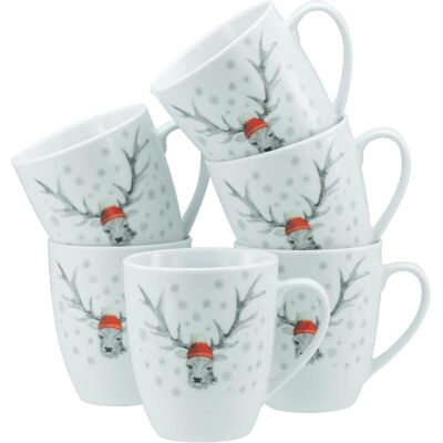 CreaTable Cerf, Tasse, Blanc, Multicolore - Publicité CreaTable Cerf, Tasse, Blanc, Multicolore - Publicité