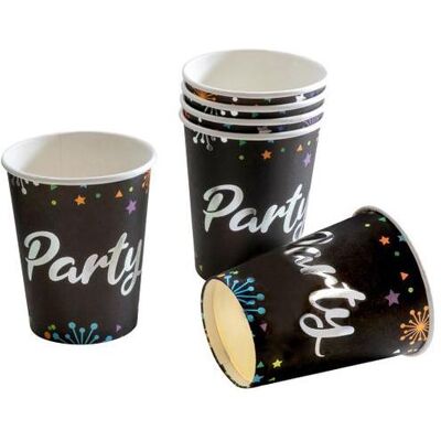 Tib, Vaisselle de pique-nique, Gobelet en carton Party 0,25l 8 pcs 19881 (8x) - Publicité Tib, Vaisselle de pique-nique, Gobelet en carton Party 0,25l 8 pcs 19881 (8x) - Publicité