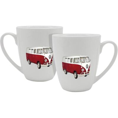 Geda Labels GEDA Tasse VW Bulli rot 360ml, Tasse, Rouge - Publicité Geda Labels GEDA Tasse VW Bulli rot 360ml, Tasse, Rouge - Publicité