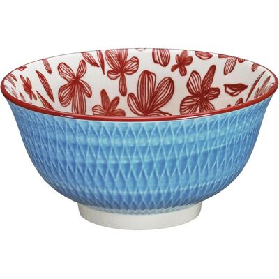 6x Cilio Bowl Amici losanges 15,5cm bleu, Saladier + bol, Bleu - Publicité 6x Cilio Bowl Amici losanges 15,5cm bleu, Saladier + bol, Bleu - Publicité