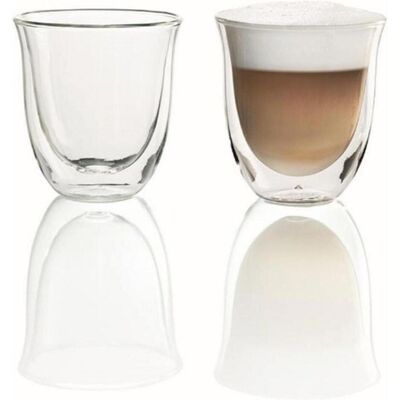 DeLonghi - 5513214601 - Transparent - 190 ml - Coffee glass set - Publicité DeLonghi - 5513214601 - Transparent - 190 ml - Coffee glass set - Publicité