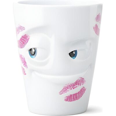 58 Products FIFTYEIGHT Henkelbecher 350ml - Kissed - Movie Edition, Tasse, Blanc - Publicité 58 Products FIFTYEIGHT Henkelbecher 350ml - Kissed - Movie Edition, Tasse, Blanc - Publicité