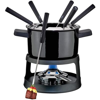 Spring Garniture à fondue Grindelwald 16cm, Set à fondue, Noir, Argent - Publicité Spring Garniture à fondue Grindelwald 16cm, Set à fondue, Noir, Argent - Publicité