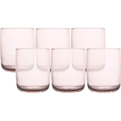 Hermia Elite Glass Set 6 Pieces, Verres, Rose - Publicité Hermia Elite Glass Set 6 Pieces, Verres, Rose - Publicité