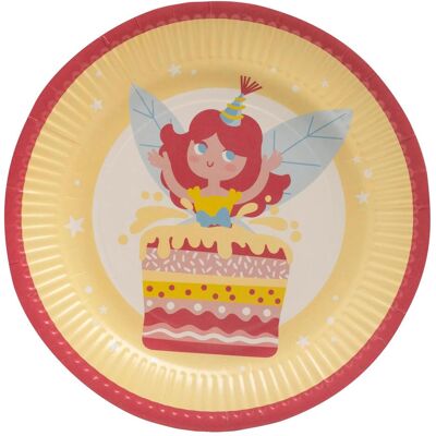 PROnappe, Vaisselle de pique-nique, 10 assiettes en carton Fée Ø 23,0 cm (10x) - Publicité PROnappe, Vaisselle de pique-nique, 10 assiettes en carton Fée Ø 23,0 cm (10x) - Publicité