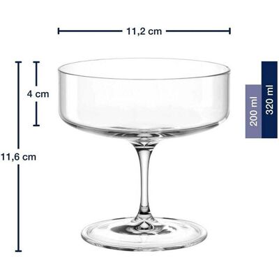 Leonardo GK/2 Schalen a. F. 320ml BASSO, Verres à cocktail, Transparent - Publicité Leonardo GK/2 Schalen a. F. 320ml BASSO, Verres à cocktail, Transparent - Publicité