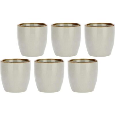 Rose Tulipani ROSE&TULIPANI CONCERTO GRIGIO PERLA Set mit 6 Kaffeetassen 100 ml, Tasse, Gris - Publicité Rose Tulipani ROSE&TULIPANI CONCERTO GRIGIO PERLA Set mit 6 Kaffeetassen 100 ml, Tasse, Gris - Publicité