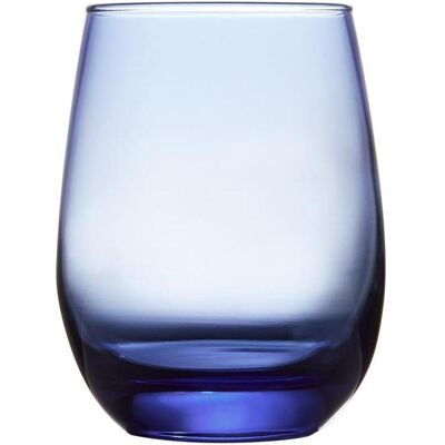 Ensemble de 12 Verres à Vin Libbey -SANS PIED- Bleu - Verre à Vin - Publicité Ensemble de 12 Verres à Vin Libbey -SANS PIED- Bleu - Verre à Vin - Publicité