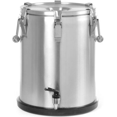 Hendi Isolierter tragbarer Behälter - mit Ablasshahn,, Profi Line, 25L, Ø330x(H)430mm, Distributeur de boissons, Argent - Publicité Hendi Isolierter tragbarer Behälter - mit Ablasshahn,, Profi Line, 25L, Ø330x(H)430mm, Distributeur de boissons, Argent - Publicité