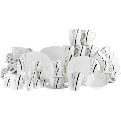 CreaTable, Set de vaisselle, Square (62 pcs) - Publicité CreaTable, Set de vaisselle, Square (62 pcs) - Publicité