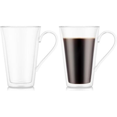 Bodum 2 pcs verres à double paroi (0,4 l), Tasse, Transparent - Publicité Bodum 2 pcs verres à double paroi (0,4 l), Tasse, Transparent - Publicité