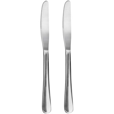 6x Metaltex Set de 2 couteaux, Couverts, Argent - Publicité 6x Metaltex Set de 2 couteaux, Couverts, Argent - Publicité