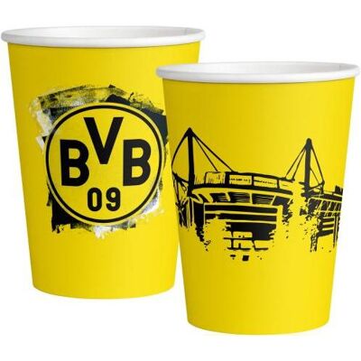 Magni, Vaisselle de pique-nique, 6 gobelets jaune noir papier 500 ml (6x) - Publicité Magni, Vaisselle de pique-nique, 6 gobelets jaune noir papier 500 ml (6x) - Publicité