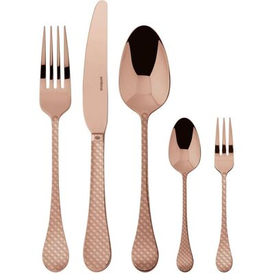 Rosenthal Couverts 30pcs.Vh. Taormina Acier inoxydable/PVD Cuivre, Couverts, Cuivre - Publicité Rosenthal Couverts 30pcs.Vh. Taormina Acier inoxydable/PVD Cuivre, Couverts, Cuivre - Publicité