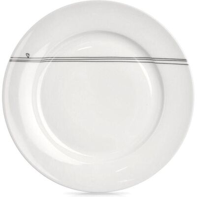 Orion Talerz obiadowy płytki porcelanowy biały SERDUSZKA 27 cm, Assiettes, Blanc - Publicité Orion Talerz obiadowy płytki porcelanowy biały SERDUSZKA 27 cm, Assiettes, Blanc - Publicité
